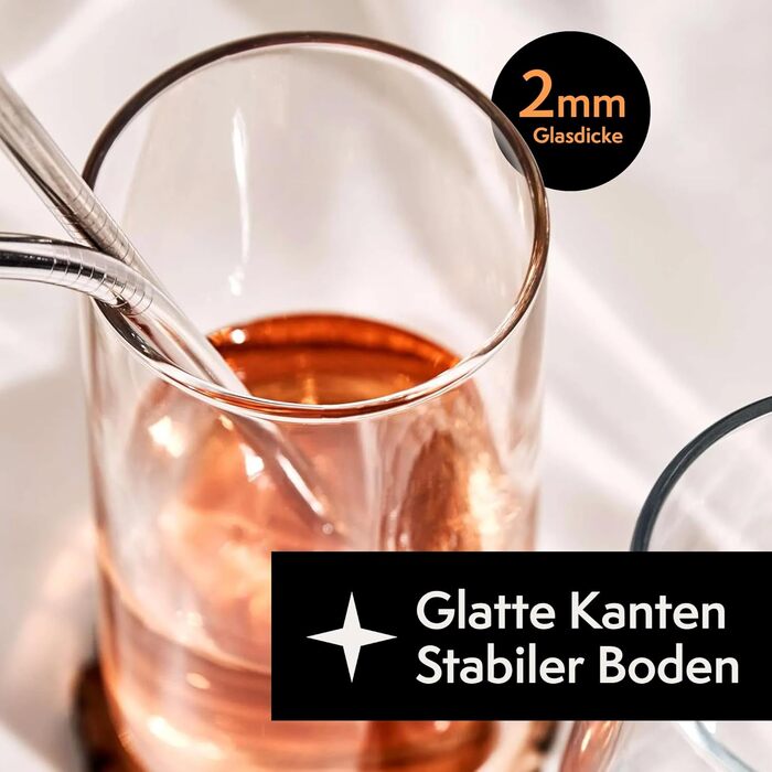 Набір склянок KONZEPT Longdrink 6 шт, 480 мл для коктейлів, соку та води