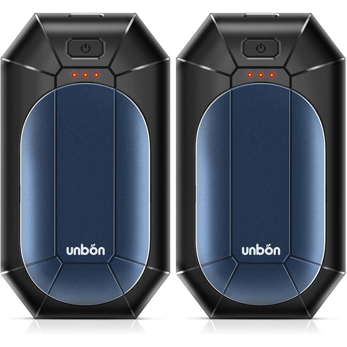 Електричні грілки для рук UNBON, 2 шт. USB, 3 режими нагріву, для спорту та Raynaud's, фіолетові