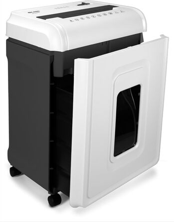 Шредер для паперу P5, 16 листів, для конфіденційних документів, з безшумною роботою, зріз у вигляді хреста, 2x12 мм, сумісний з GDPR