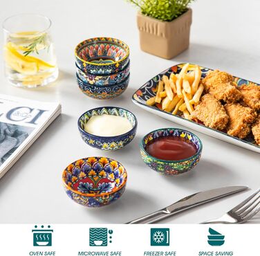 Набір кавових чашок Vancasso 6 шт. SIMI, 360 мл, порцеляна, чайний сервіз на 6 осіб (6 салатників)