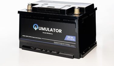 ПДВ 100Ah 12V LiFePO4 1280Wh літієва батарея глибокого циклу з BMS, заміна на 160Ah-200Ah AGM/Gel