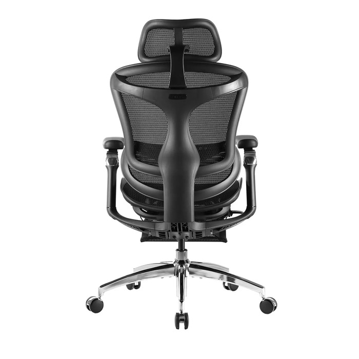 Ергономічне офісне крісло Doro C300 Pro black з підставкою для ніг
