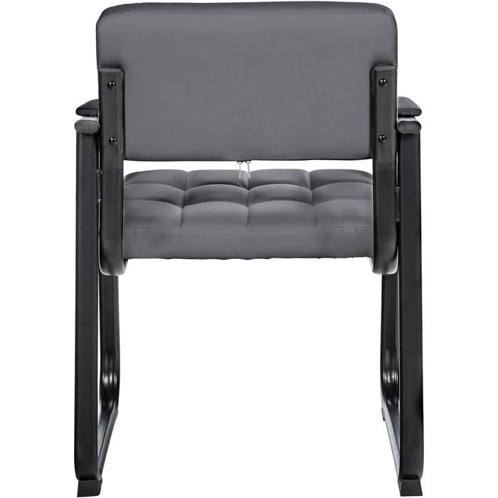 Крісло CLP Canada - оббивка з штучної шкіри, сіре, металевий каркас