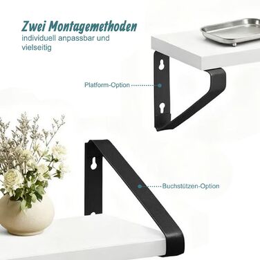 Набір полиць для стін Relaxdays (3 розміри)