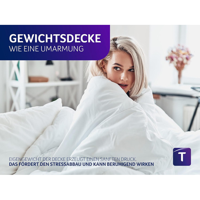 Ковдра для розслаблення Traumnacht 135x200 см, вага 6 кг, сертифікат Öko-Tex, німецька якість