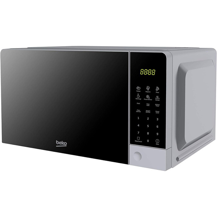 Мікрохвильова піч Beko Moc201103W, 20 л, цифрова, (сріблястий)