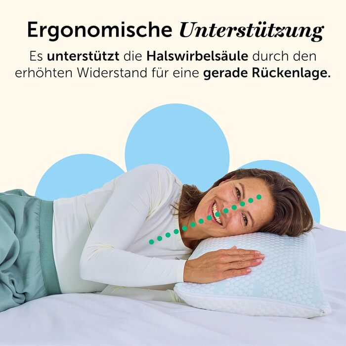 Подушка з піною з пам'яті Cloudpillo - комплект преміум-подушок, регульована висота, 40x80 см, ергономічні та гіпоалергенні подушки