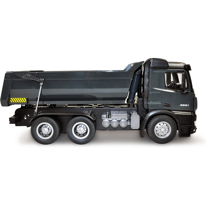 Модель самоскида Mercedes-Benz Kipper PRO Metall V2 2.4GHz сірий - RTR