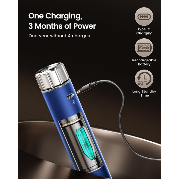 Електричний піногасник для молока Maestri House з регулюванням швидкості, знімний металевий вінчик, для лате та капучино (Металевий блакитний)