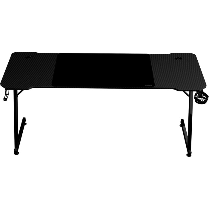 Стіл ігровий Mars Gaming MGD-ERGOPRO, електричний, регулювання висоти 73-118 см, карбонова поверхня, металева конструкція, тримач для навушників, управління кабелями, 110x60 см, білий