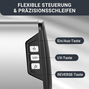 Електрична м'ясоподрібнювач AAOBOSI 3000W з LED-дисплеєм, 9 швидкостей, з нержавіючої сталі, для дому, з насадкою для ковбас та кіббе