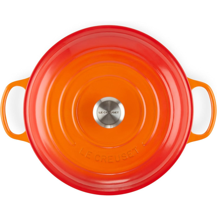 Каструля Le Creuset Signature з чавуну, Ø 30 см, 3,5 л, для всіх типів плит (включно з індукційними), 5,555 кг, Колір: рубіново-червоний