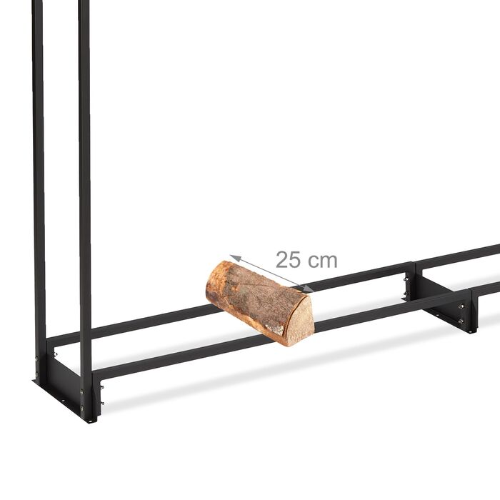 Поличка для дров Relaxdays з кришкою