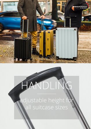 Набір валіз Hauptstadtkoffer Q-Damm (S+L) - 2 шт., TSA, темно-синій колір, Rollkoffer, валіза для подорожей