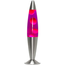 Лава-лампа 42 см/магма-лампа лава-лампа/лава-лампа фіолетово-червона/лава-лампа Дженні / G9 25 Вт / з кабельним вимикачем/подарункова ідея на Різдво/вкл. лампочку/ретро-лампа червона, фіолетова, срібляста