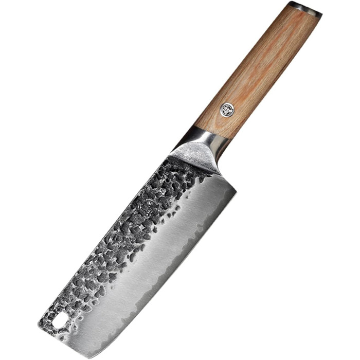 Японський ніж Santoku Mitsumoto Sakari 17 см, ручне ковальство, професійний (з ручкою Pakkawood)