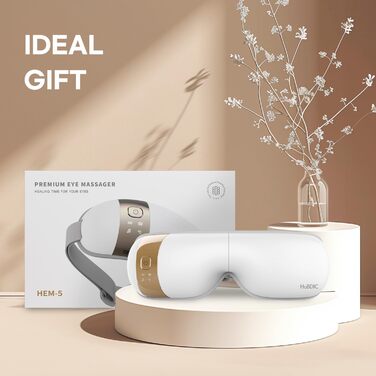 Масажер для очей HubiCare з підігрівом та вібрацією: для зняття втоми, мігрені та темних кіл під очима