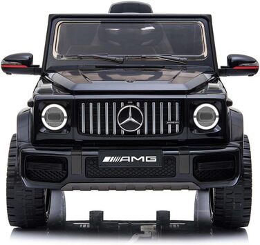 Дитячий електромобіль Mercedes G-Class 12V RIRICAR, чорний, з пультом керування