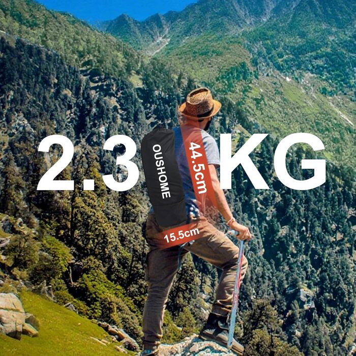 Польове ліжко для кемпінгу Ultraleicht, складане розкладне ліжко для відпочинку на природі та дому, максимальне навантаження 160 кг, чорне