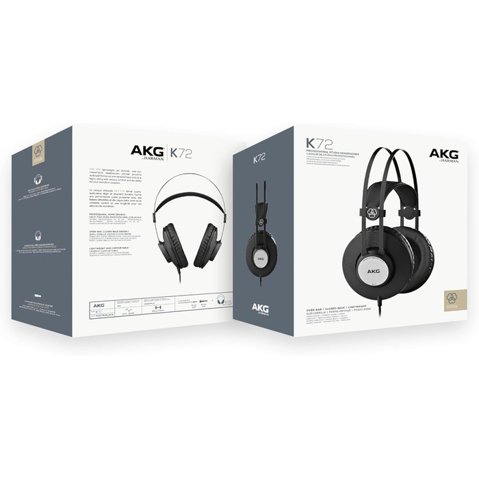 Високопродуктивні навушники AKG K72 із закритою спинкою