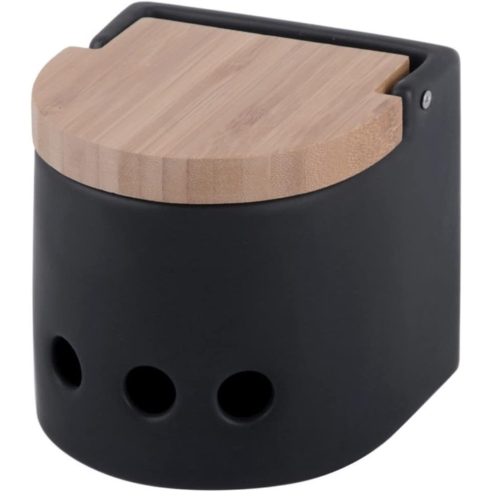 Консервна банка для часнику KOOK TIME-керамічна з кришкою з бамбукового дерева-сховище для часнику з вентиляційними отворами для оптимального споживання