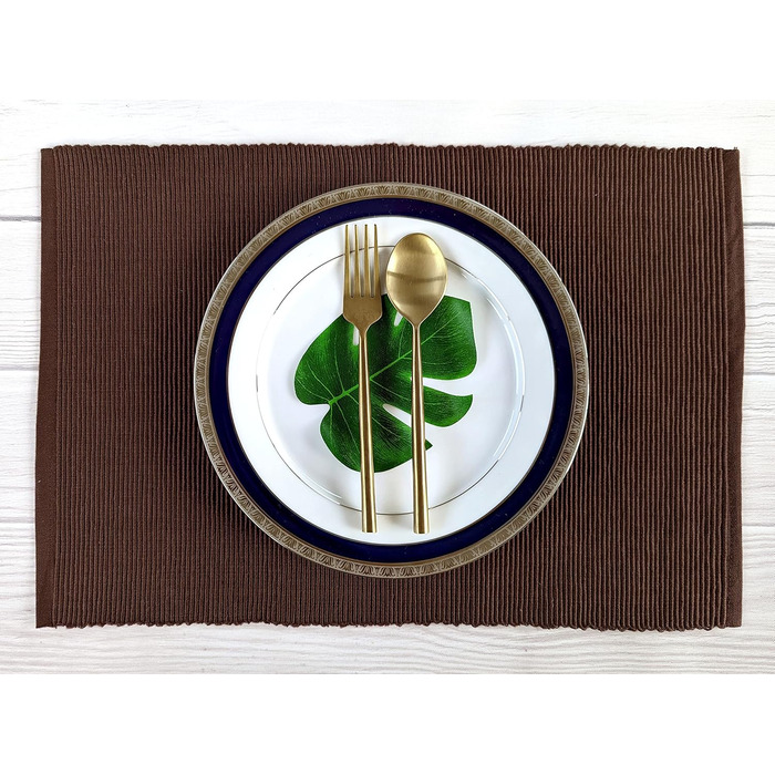 Тканинні серветки на стіл AVKA Studio, 6 шт., 33 x 48 см, бавовна, коричневі, для дому, на осінь