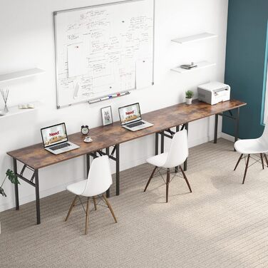 Розкладний стіл - комп'ютерний/письмовий стіл 120x60 см з металевим каркасом та ДСП, для дому та офісу