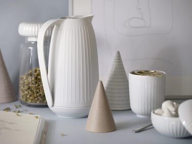 Термос Kähler Isolierkanne 1,0 л Hammershøi для чаю та кави, білий (1000 мл)