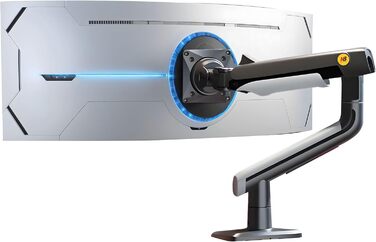 Кріплення для монітора NB Ergonomic Gaming, для широких моніторів 27-50 дюймів, навантаження до 18 кг, VESA 75/100 мм, Gun Black