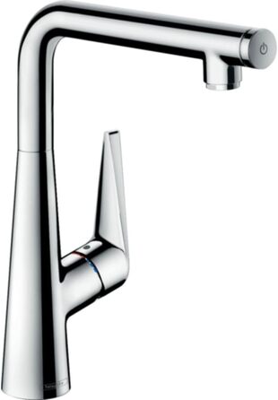 Змішувач для кухні hansgrohe Talis Select S одноважільний, комфортна висота 300 мм з поворотним виливом, хром без шлангової коробки хромований вилив висота 300 мм