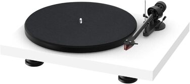 Програвач вінілу Pro-Ject Debut Carbon EVO з карбоновим тонармом, електронним перемиканням швидкостей і картриджем 2M Red, сатиновий білий