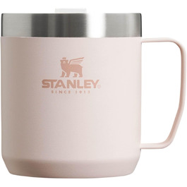 Термокружка Stanley Classic Legendary Camp Mug 0.35L - Рожевий Кварц - Зберігає тепло 1.5 год, холод 3 год - Нержавіюча сталь, BPA Free