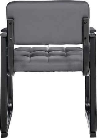 Крісло CLP Canada - оббивка з штучної шкіри, сіре, металевий каркас