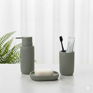 Набір аксесуарів для ванної Relaxdays (3 шт.)