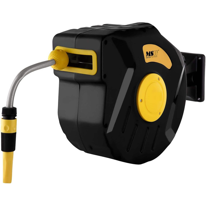 MSW Котушка для шланга PRO-W 20 (20 м) з автозмотуванням, 8 бар, пластиковий корпус