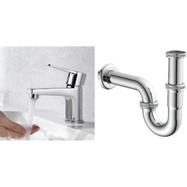 Змішувач для ванної кімнати Ibergrif M11057 – однолеверний, хром, з функцією економії води, анти-відбитки, проста установка