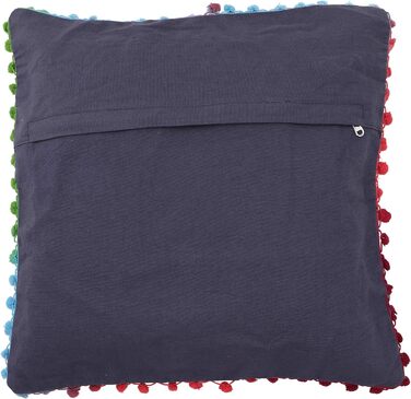 Чохол на подушку, фольклорна подушка, бавовна, 40x40 см (голуб сірий/жовтий)
