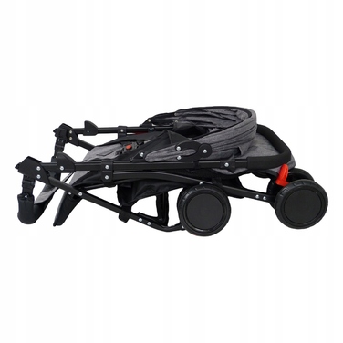 Дитячий прогулянковий візок Baby-Coo City, чорний, металевий каркас, з амортизаторами