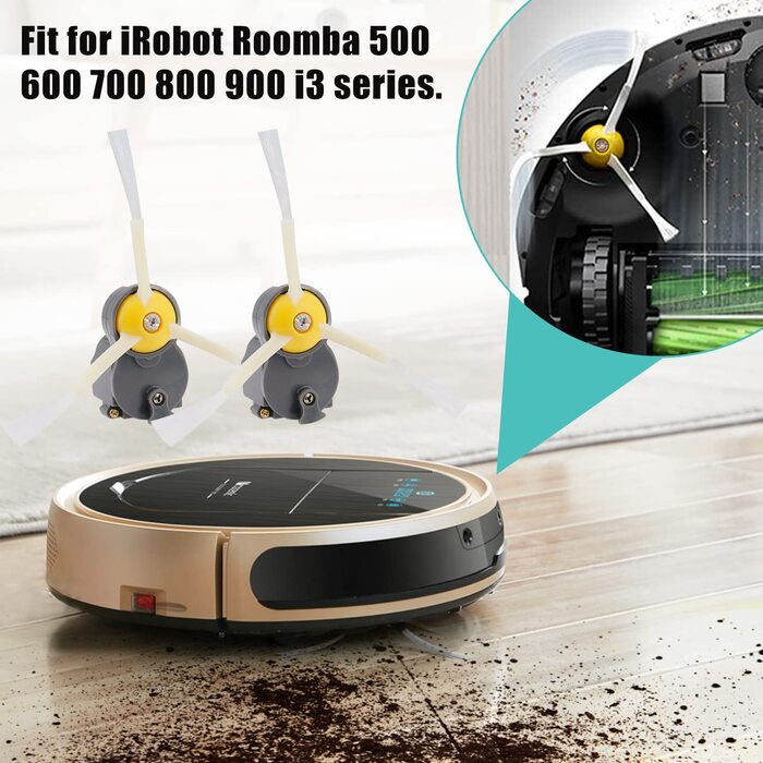 Двигун бічної щітки Odashen бічна щітка для iRobot Roomba 500 600 700 800 900 655 560