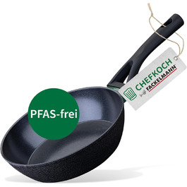 Гриль-сковорода Chefkoch Fackelmann Hamburg з керамічним покриттям, 28 см - антипригарна, з переробленого алюмінію, для всіх типів плит, сумісна з духовкою