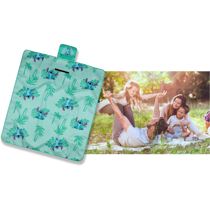 Стібок Disney Green Mat, ковдра для пікніка/пляжу 135x150см