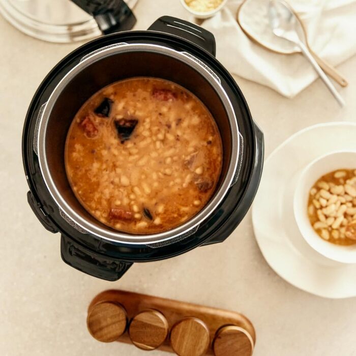 Електричний сковорода-каструля NEWLUX Chef Pot V110, 6L, 10 програм, 1000W, таймер 24год, 2 режими тиску