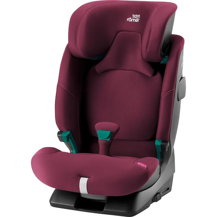 Дитяче автокрісло BRITAX RMER ADVANSAFIX 2 Z-LINE, для дітей від 76 до 150 см (i-Size) з ISOFIX і без, від 15 місяців до 12 років, (Burgundy Red)