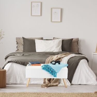 Relaxdays Лавка з м'яким сидінням та місцем для зберігання