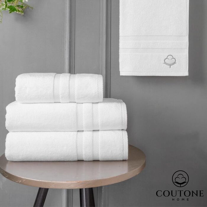 Набір рушників COUTONE Home Premium 2 50x100 см Extra Soft & Absorbent, 100 бавовна (білий)