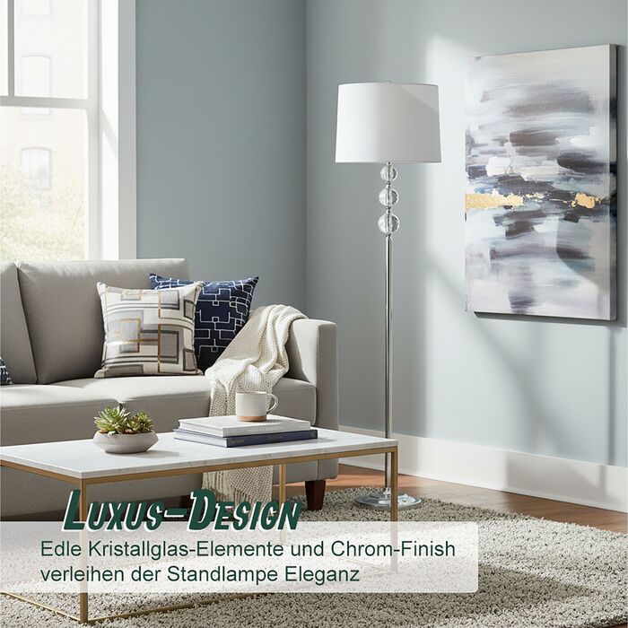 Relaxdays Кришталева Настільна Лампа