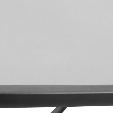 Outsunny Garden Table Квадратний скляний стіл атмосферостійкий чорний 68.5x68.5см для балкона патіо садові меблі