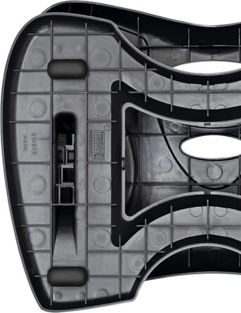 Підніжка для ніг Unilux Nymphea, регульована, антиковзка, динамічна, для офісу та дому, чорна, 43 x 33,7 x 12,2 см