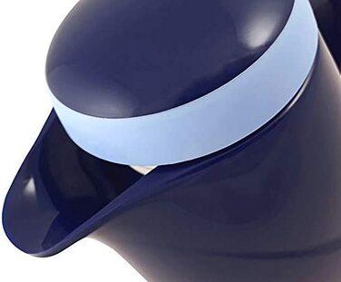 Термос Helios Wave, 1,5 л, пластик, білий, з кришкою-гвинтовим, придатний для миття в посудомийній машині