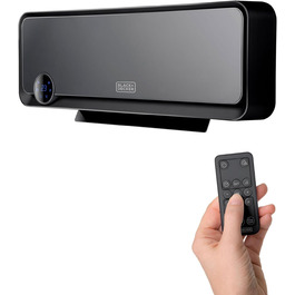 Конвектор BLACK+DECKER BXCSH1800E, 1800 Вт, чорний, з можливістю кріплення на стіні